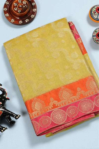 Gold Organza Saree