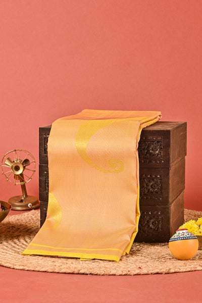 Sunflower Yellow Kanchipuram Silk Saree