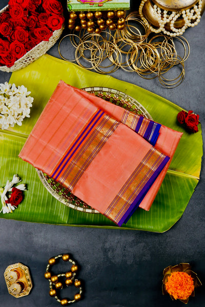 Cantaloupe Silk Mix Saree