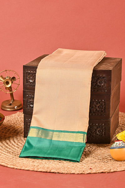 1205351-Cream Kanchipuram Silk Saree