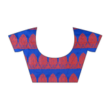 Navy Blue Thread Jacquard Blouse Material