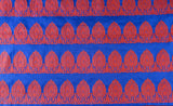 Navy Blue Thread Jacquard Blouse Material