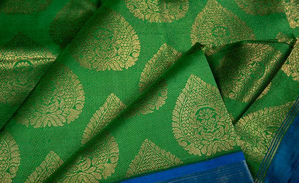 Green Bridal Kanchipuram Silk Saree