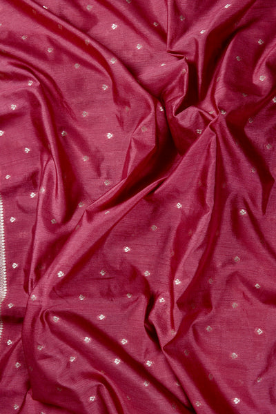 1261788-Palam-Silks-Shop-Online-Deep Red Semi Tussar Saree