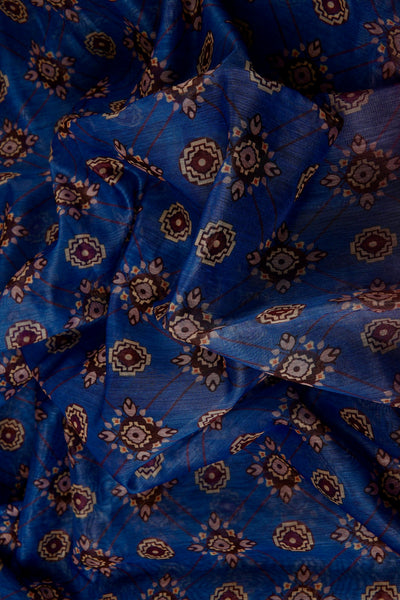 1240797-Palam-Silks-Shop-Online-Indigo Blue Semi Silk Cotton Saree