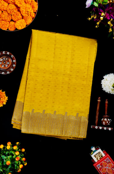 1268458-Palam-Silks-Shop-Online-Golden Yellow Semi Tussar Saree