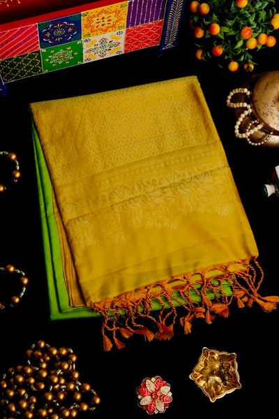 1249985-Palam-Silks-Shop-Online-Leaf Green Soft Silk Saree