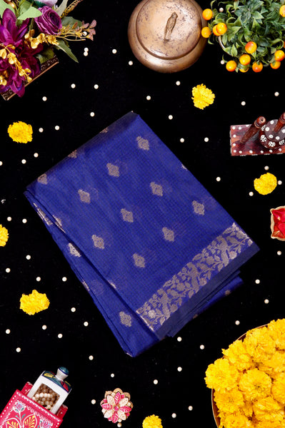 1268282-Palam-Silks-Shop-Online-Navy Blue Supernet Saree