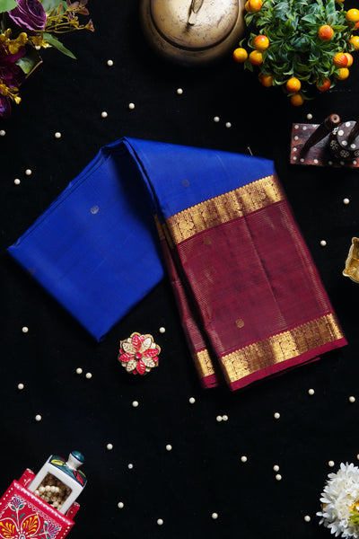 1268386-Palam-Silks-Shop-Online-Royal Blue Kanchipuram Silk Saree
