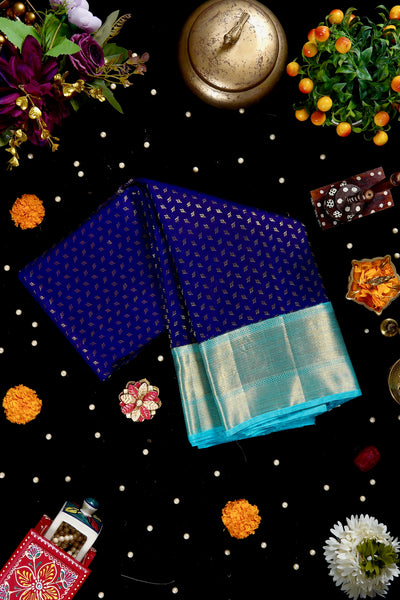 1266666-Palam-Silks-Shop-Online-Royal Blue Kanchipuram Silk Saree