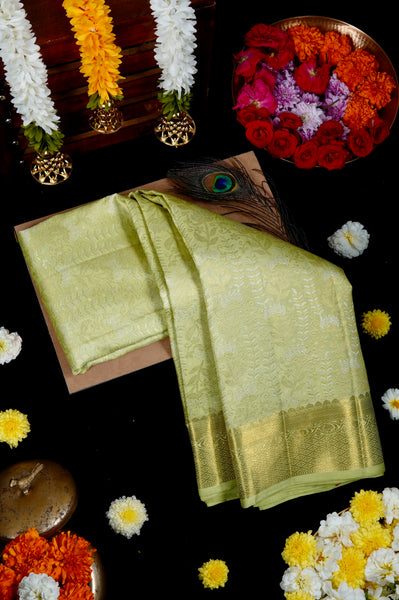1265793-Palam-Silks-Shop-Online-Moss Green Kanchipuram Silk Saree