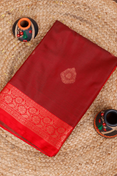 PALAM-SILKS-Maroon Tanchui Saree