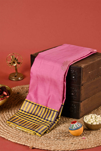 PALAM-SILKS-Pink Kanchipuram Silk Saree