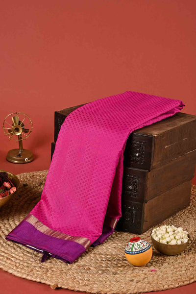 Pink Kanchipuram Silk Saree