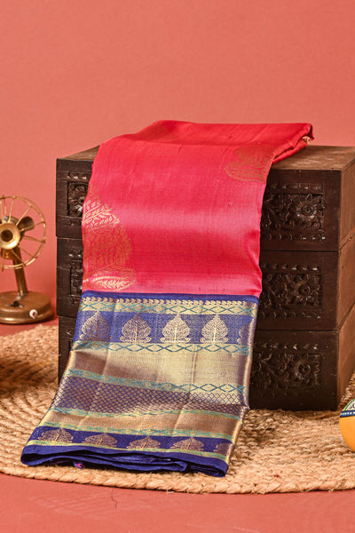 Pink Kanchipuram Silk Saree