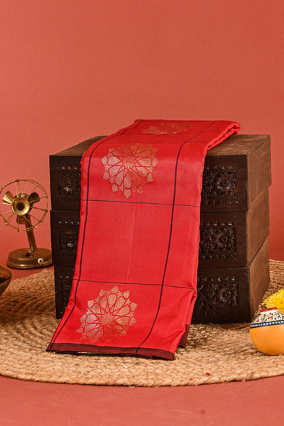 1211337-Red Kanchipuram Silk Saree