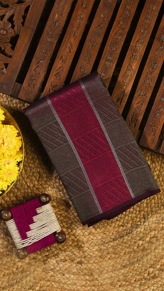 Cherry Pink Handloom Kanchipuram Silk Saree