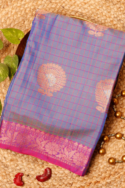 Palam Silks-Lavendar Tanchui Saree