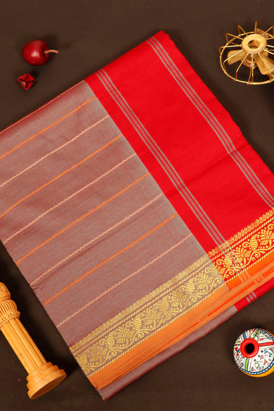 1235640-Mauve Semi Silk Cotton Saree