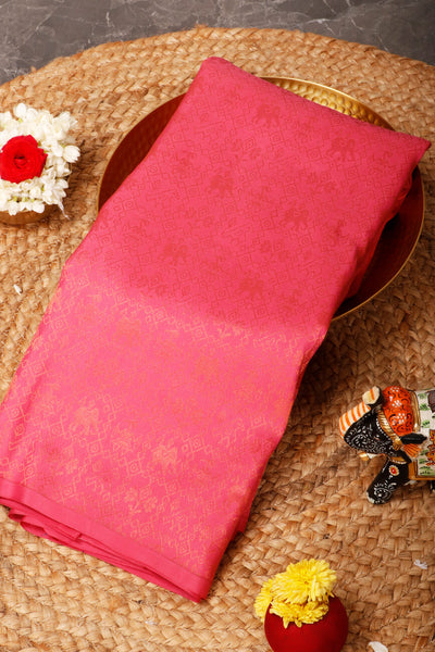 PALAM-SILKS-Pink Silk Mix Saree
