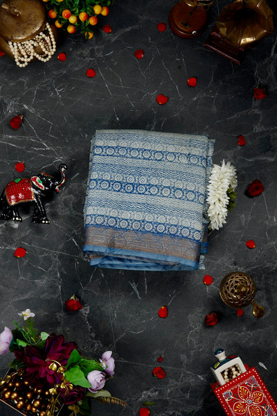 1261414-Palam-Silks-Shop-Online-Prussian Blue Chanderi Silk Saree