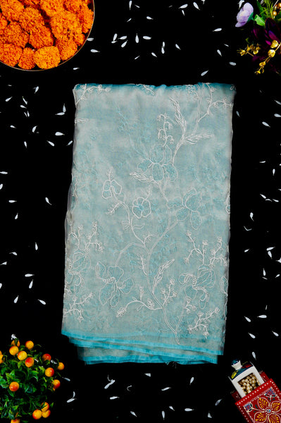 1268482-Palam-Silks-Shop-Online-Ice Blue Semi Tussar Saree