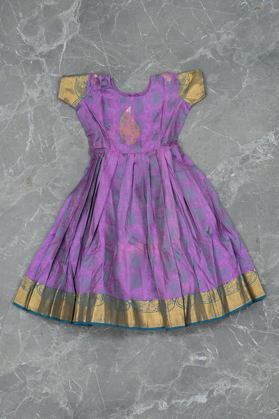 Lavendar Kids Gown in Silk
