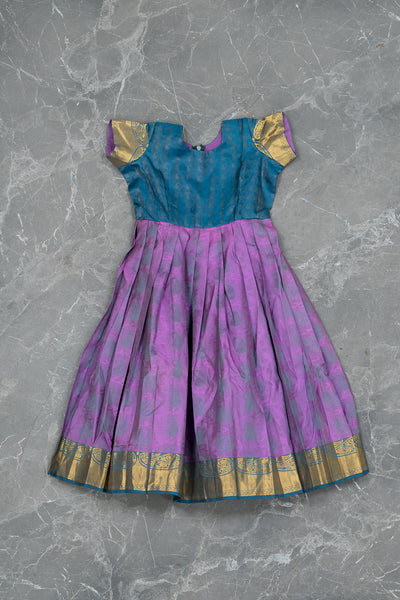 Lavendar Kids Gown in Silk