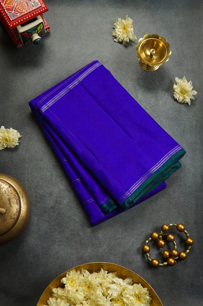 Navy Blue Kanchipuram Silk Saree