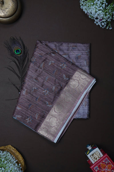 1268844-Palam-Silks-Shop-Online-Dusty Mauve Semi Tussar Saree
