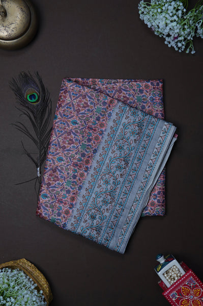 1269978-Palam-Silks-Shop-Online-Floral Semi Tussar Saree