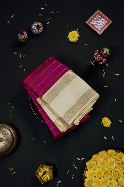Rani Pink Kanchipuram Silk Saree