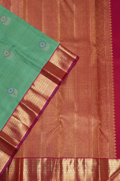 Persian Green Kanchipuram Silk Saree