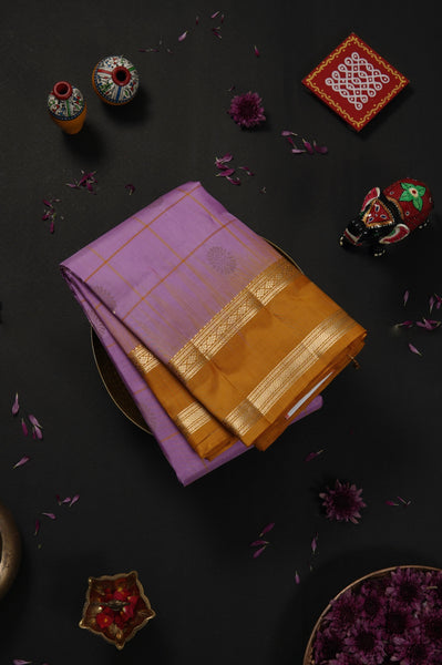 Lavender Soft Silk Saree