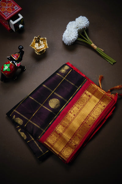1270375-Palam-Silks-Shop-Online-Dark Purple Plum Silk Cotton Saree