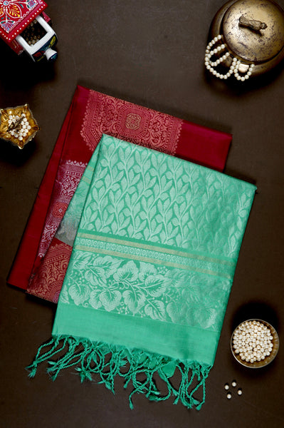 1263715-Palam-Silks-Shop-Online-Carmine Soft Silk Saree