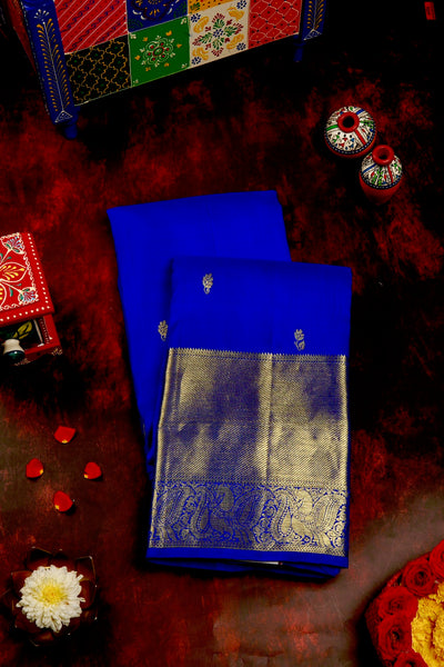 Royal Blue Kanchipuram Silk Saree