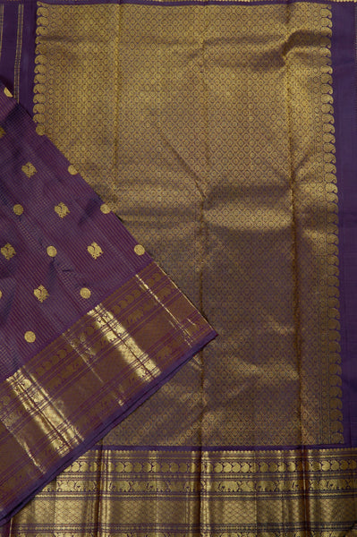1268334-Palam-Silks-Shop-Online-Midnight Violet Kanchipuram Silk Saree
