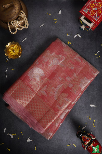 1261844-Palam-Silks-Shop-Online-Salmon Pink Semi Tussar Saree