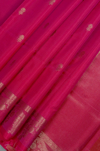1268273-Palam-Silks-Shop-Online-Rani Pink Supernet Saree