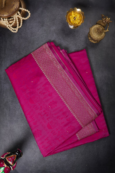 1276687-Palam-Silks-Shop-Online-Magenta Semi Tussar Saree