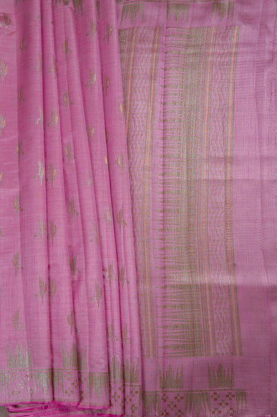 1268437-Palam-Silks-Shop-Online-Orchid Pink Semi Tussar Saree