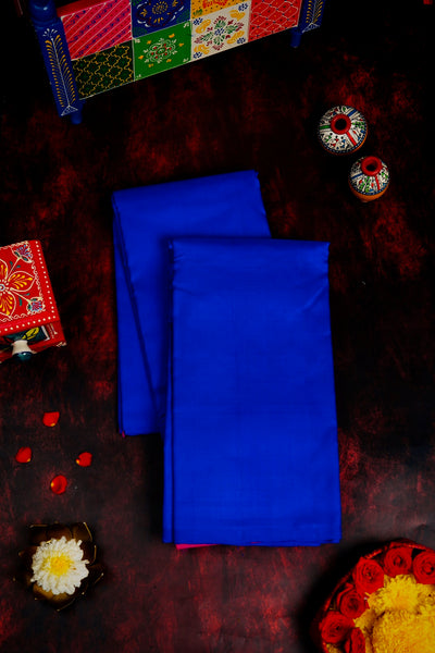 Cobalt Blue Saree Kanchipuram Silk Saree