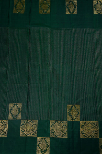 1265242-Palam-Silks-Shop-Online-Dark Green Kanchipuram Silk Saree