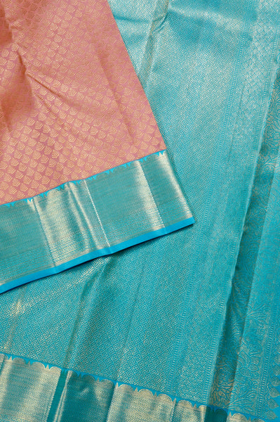 1268401-Palam-Silks-Shop-Online-Peach Orange Kanchipuram Silk Saree