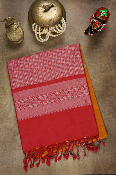 Orange Soft Silk Saree