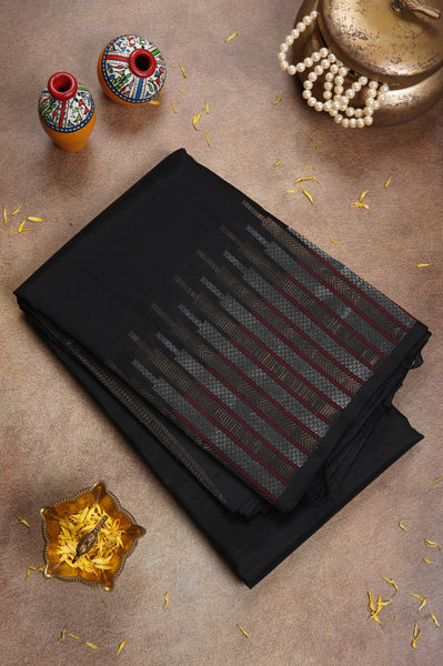 Black Silk Mix Saree