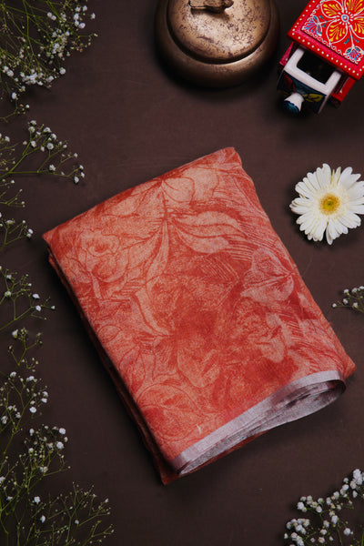 1268107-Palam-Silks-Shop-Online-Salmon Pink Linen Saree