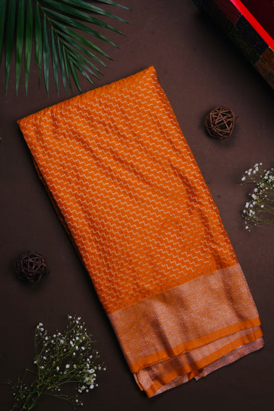1269681-Palam-Silks-Shop-Online-Orange Semi Tussar Saree