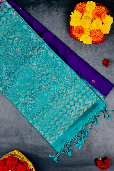 Violet Softsilk Saree